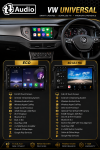 Volkswagen Universal Android Touchscreen Radio – Eco & 4G Ultra