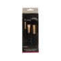 Basics Beauty Makeup Brush Set Nylon Black 3PCS