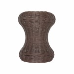 Shroom Resin Ottoman Mocha Brown
