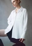 Linen-blend Shirt - White
