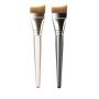 Crescent-shape Makeup Foundation Brush Set Of 2 With Protective Covers