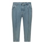 Pintuck Capri Denim