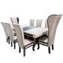 G And N 9 Piece Pu Dining Set