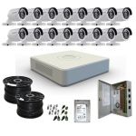 Hik Hd-tvi 16 Ch Dvr 16 Cam Maxi Kit