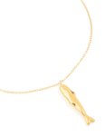Waterproof Gold Plated Stainless Steel Sardine Pendant Necklace