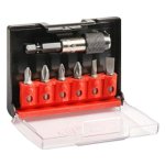 - Power Bit Box Including Magnetic Bit Holder. - 6 Piece