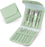 Manicure Set Nail Clipper Set Pedicure Set Manicure Set Professional Manicure Set 12 In 1 For Toenails Fingernails - Gree