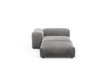 Sofa Daybed L Velvet Dark Grey