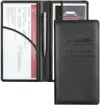 Yarnic Car Registration And Insurance Holder Car Document Holder With Magnetic Closure Registration And Insurance Card Holder Ca