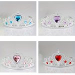 Princess Style Cute Rhinestone Tiara Love Heart Crown Hair Accessories Teens Girls Birthday Party Decors Gift Cosplay Photograph