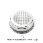 Coffee Accessories Pressurized 1 Hole Coffee Filter 51MM 1CUP 7G