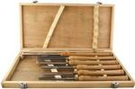 Tork Craft Chisel Set Wood Turning Hss 6 Piece Wooden Case