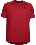 Men's Ua Tech 2.0 Textured Short Sleeve T-Shirt - RED-600 XS