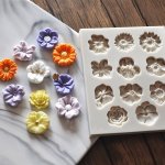 1PC 11 Cavity Flower Shaped Silicone Mold 3D Fondant Mold For Diy Pudding Chocolate Candy Desserts Gummy Cupcake Handmade Soap I