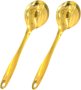 Serving Spoon 26CM Gold Stainless Steel - 2 Piece Stainless Steel Serving Spoon Set
