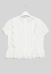PoP Candy Ruffle Top - White