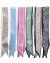 Zxzh 6 Pack Fashion Scarves For Women Multifunctional Boho Head Scarf Satin Scarf For Hair Neck Wrist And Handbag/purse Accessories