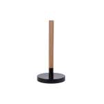 Wooden Paper Towel Holder Black & Brown