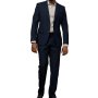 Polo Mens Custom Fit Suit - Navy