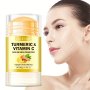 Lanemay Vitamin C & Turmeric Cream Stick For Face And Neck - Hypoallergenic Firming & Moisturizing Care Fast Absorption All Skin Types Argan Oil