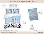 Kids Duvet Set Dotted Doggy Big Girl Bed Dalmatian With Blue Set