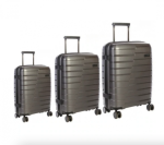 Cellini Microlite 3 Piece Set Charcoal - Ys Travel Bags