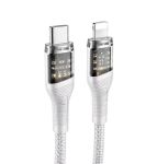 Fast Charging 27W Usb-c To Lightning Cable - Durable Transparent Design