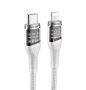 Fast Charging 27W Usb-c To Lightning Cable - Durable Transparent Design