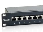 Equip 326424 Premium 24-PORT CAT.6 Shielded Patch Panel Black