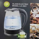 Condere - 2.0L Electric Glass Kettle Black - LX-3001 - Smartware