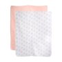 Baby 2PK Muslin White Pink