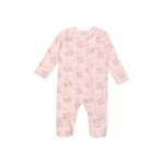 Baby Girl Super Soft Bunny Print Babygrow