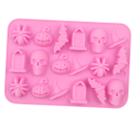 18 - Cavity Silicone Halloween - Themed Cake Decoration Chocolate Mold