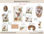 Cot Duvet Bedding Watercolour Hind Deer Set