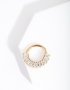 Goldair Gold Plated Surgical Steel Baguette Clicker Earring