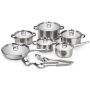 Homepro - Set Of 15 Piece Stainless Steel Cookware