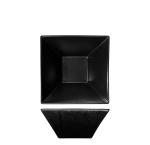 Nova Urban Texture Black Square Trumpet Bowl 18CM
