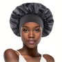 1pcs Solid Color Hair Bonnet Elastic Wide Band Satin Bonnets For Sleeping Hair Bonnets For Women Braids Curly Hair Straight Hair Bathroom Accessories