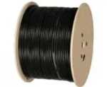 CAT6U-500-SC Acconet CAT6 Uv Outdoor Ethernet Cable 500M Black Solid Copper Sf tp Roll