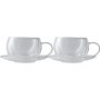 Maxwell & Williams Maxwell And Williams Blend Double Wall Cup And Saucer 270ML Set Of 2