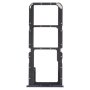 Sim Card Tray + Sim Card Tray + Micro Sd Card Tray For Oppo A74 5G CPH2197 CPH2263 Black