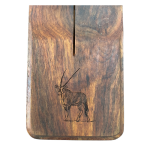 Stainless-steel Biltong Cutter With Wooden Block - Gemsbok