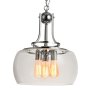 Nora Metal And Glass Pendant Light Chrome