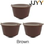 Coffee Accessories 1 Set 3 Pcs Reusable Brown