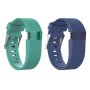 Silicone Strap For Fitbit Charge Hr S/m - Blue/ Navy Combo