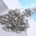 50 100PCS Alloy Flower Shape Bead Cap Loose Spacer Charms For Diy Necklace Bracelet Jewelry Making