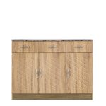 Pvc 3 Door Base High Gloss Kitchen Unit MWPVC3DB