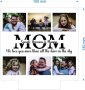 Personalized Mom Photo LED Night Light - Rectangle Real Wood Base Warm White Light