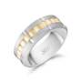 Arz Matte & Shiny Gold Spinner Ring - Y