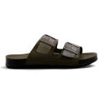 Slide Men Olive - Olive 47 Leather